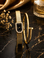 2Pcs Premium Trendy Stainless Steel Bracelet Set