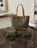 Premium Designer Style 3-Pc Ladies Tote Bag Set