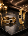 Premium Stainless Steel Ladies Watch Style Bracelet